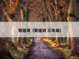 努组词（努组词 三年级）