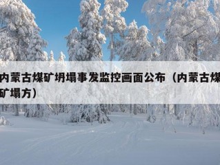 内蒙古煤矿坍塌事发监控画面公布（内蒙古煤矿塌方）