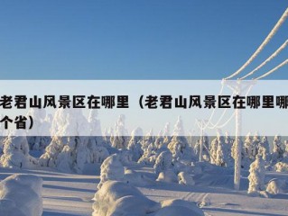 老君山风景区在哪里（老君山风景区在哪里哪个省）