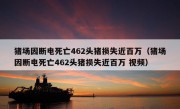 猪场因断电死亡462头猪损失近百万（猪场因断电死亡462头猪损失近百万 视频）