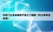 村民门口玉米被拔干部上门道歉（村口有块玉米地）