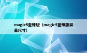 magic5至臻版（magic5至臻版屏幕尺寸）