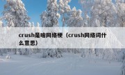 crush是啥网络梗（crush网络词什么意思）