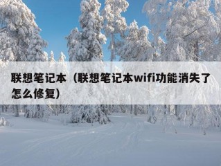 联想笔记本（联想笔记本wifi功能消失了怎么修复）