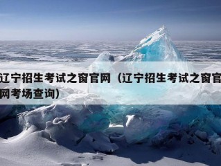 辽宁招生考试之窗官网（辽宁招生考试之窗官网考场查询）