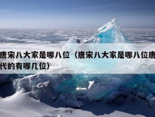 唐宋八大家是哪八位（唐宋八大家是哪八位唐代的有哪几位）