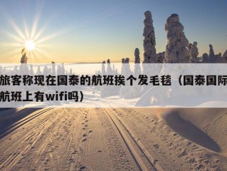 旅客称现在国泰的航班挨个发毛毯（国泰国际航班上有wifi吗）