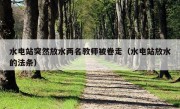 水电站突然放水两名教师被卷走（水电站放水的法条）