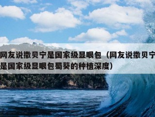 网友说撒贝宁是国家级显眼包（网友说撒贝宁是国家级显眼包蜀葵的种植深度）