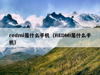 redmi是什么手机（REDMI是什么手机）