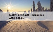 MARNI是什么品牌（marni miao是什么牌子）