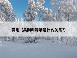 吴刚（吴刚和嫦娥是什么关系?）