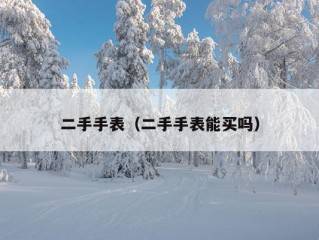 二手手表（二手手表能买吗）