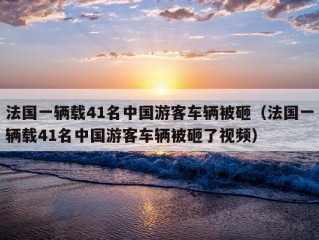 法国一辆载41名中国游客车辆被砸（法国一辆载41名中国游客车辆被砸了视频）