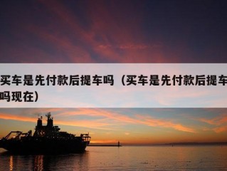 买车是先付款后提车吗（买车是先付款后提车吗现在）