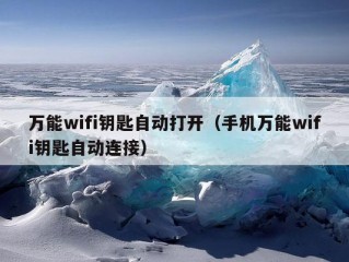 万能wifi钥匙自动打开（手机万能wifi钥匙自动连接）