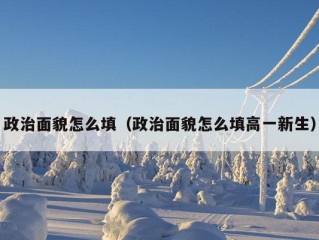 政治面貌怎么填（政治面貌怎么填高一新生）