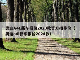 奥迪A4L新车报价2023款官方指导价（奥迪a4l新车报价2024款）