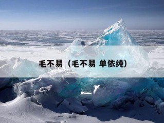 毛不易（毛不易 单依纯）