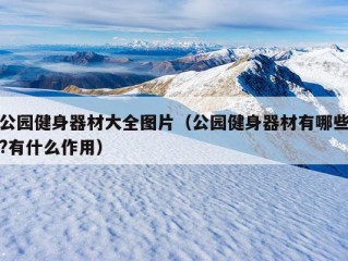 公园健身器材大全图片（公园健身器材有哪些?有什么作用）