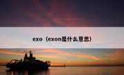 exo（exon是什么意思）