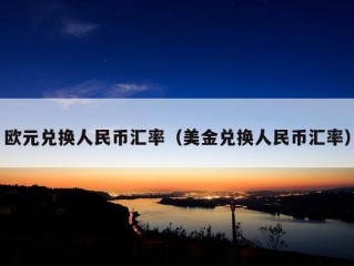 欧元兑换人民币汇率（美金兑换人民币汇率）