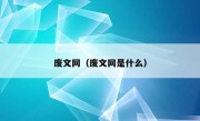 废文网（废文网是什么）