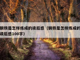 钢铁是怎样炼成的读后感（钢铁是怎样炼成的读后感100字）