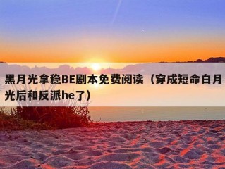 黑月光拿稳BE剧本免费阅读（穿成短命白月光后和反派he了）