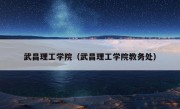 武昌理工学院（武昌理工学院教务处）