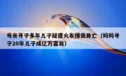 母亲寻子多年儿子疑遭火车撞击身亡（妈妈寻子20年儿子成亿万富翁）