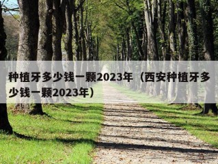 种植牙多少钱一颗2023年（西安种植牙多少钱一颗2023年）