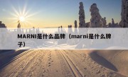 MARNI是什么品牌（marni是什么牌子）