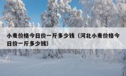 小麦价格今日价一斤多少钱（河北小麦价格今日价一斤多少钱）