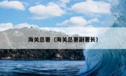 海关总署（海关总署副署长）