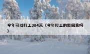 今年可以打工384天（今年打工的能回家吗）