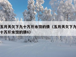 五月天欠下九十万斤水饺的债（五月天欠下九十万斤水饺的债6）