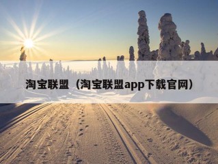 淘宝联盟（淘宝联盟app下载官网）