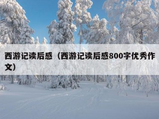 西游记读后感（西游记读后感800字优秀作文）