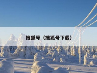 搜狐号（搜狐号下载）