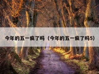 今年的五一疯了吗（今年的五一疯了吗5）