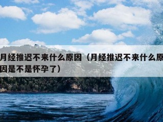 月经推迟不来什么原因（月经推迟不来什么原因是不是怀孕了）