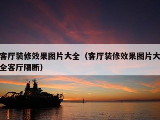 客厅装修效果图片大全（客厅装修效果图片大全客厅隔断）