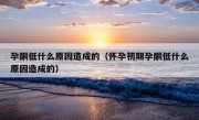 孕酮低什么原因造成的（怀孕初期孕酮低什么原因造成的）