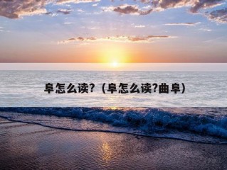 阜怎么读?（阜怎么读?曲阜）