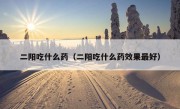 二阳吃什么药（二阳吃什么药效果最好）