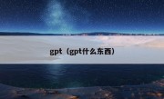 gpt（gpt什么东西）