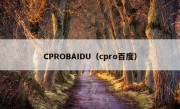 CPROBAIDU（cpro百度）