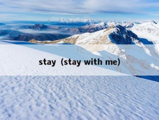 stay（stay with me）