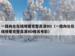 一路向北在线观看完整高清BD（一路向北在线观看完整高清BD相关电影）